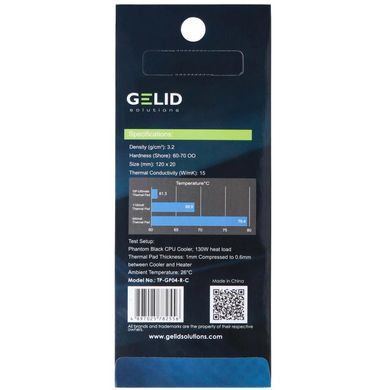 Термопрокладка GELID Solutions GP-Ultimate Thermal Pad 120x20x0.5 mm (TP-GP04-R-A)