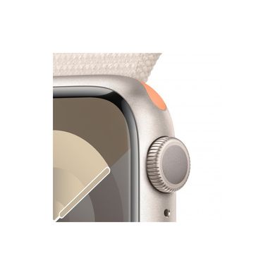 Смарт-годинник Apple Watch Series 9 GPS 41mm Starlight Aluminium Case with Starlight Sport Loop (MR8V3QP/A)