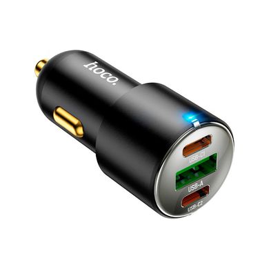 Зарядний пристрій HOCO NZ6 2xType-C, USB-A Black (6931474765185)