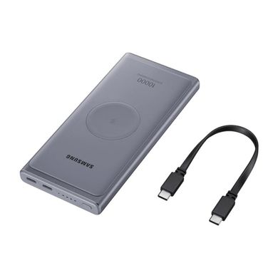 Батарея універсальна Samsung EB-U3300, 10000mAh, 25W, FC, USB Type-C, Wirel. Char. Gray (EB-U3300XJRGRU)