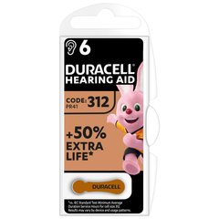 Батарейка Duracell PR41 / 312 * 6 (5007516/5011449)