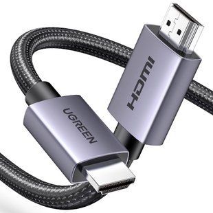 Кабель мультимедійний HDMI M to HDMI M 1.0m V2.0 4K60Hz HD153 black Ugreen (25297)