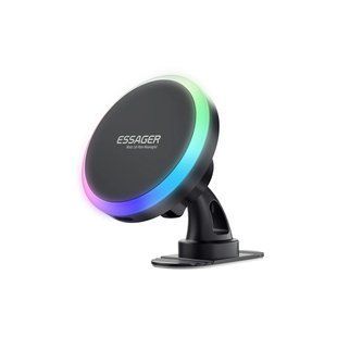 Універсальний автотримач Essager Neon magnetic wireless charger car bracket beak hook+paste (EZJCX-NH01-Z)