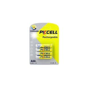 Акумулятор AAA R03 1000mAh 1.2V NiMH Rechargeable Battery, 4шт/бл PkCell (PC/AAA1000-4BR)