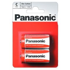 Батарейка PANASONIC C R14 RED ZINK * 2 (R14REL/2BPR)