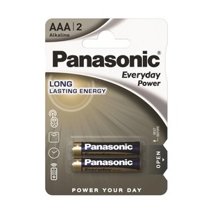 Батарейка PANASONIC AAA LR03 Everyday Power * 2 (LR03REE/2BR)