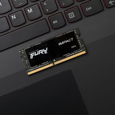 Модуль пам'яті для ноутбука SoDIMM DDR4 16GB 2933 MHz Fury Impact HyperX (Kingston Fury) (KF429S17IB1/16)