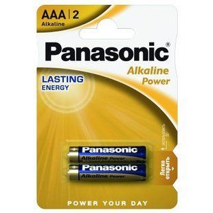 Батарейка PANASONIC AAA LR03 Alkaline Power * 2 (LR03REB/2BP)