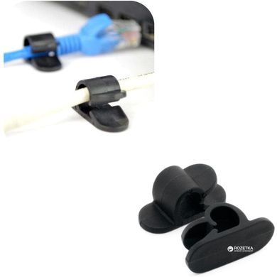 Тримач для кабелю Extradigital CC-905 Cable Clips, Black (KBC1708)
