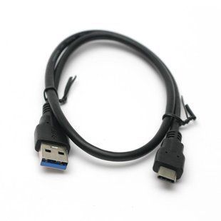 Дата кабель USB 3.0 AM &ndash; Type C 0,5m PowerPlant (KD00AS1253)