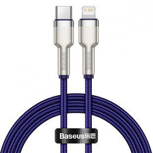 Кабель Baseus Cafule Metal PD 20W Type-C / Lightning 1m Purple (CATLJK-A05)