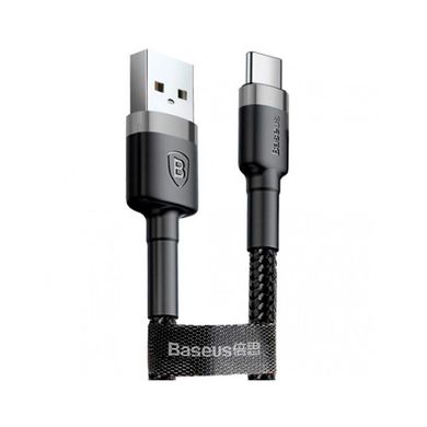 Дата кабель USB 3.1 AM to Type-C 1.0m 3A grey-black Baseus (CATKLF-BG1)