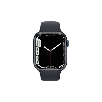 Смарт-годинник Apple Watch Series 7 GPS 45mm Midnight Aluminium Case with Black S (MKN53RB/A)