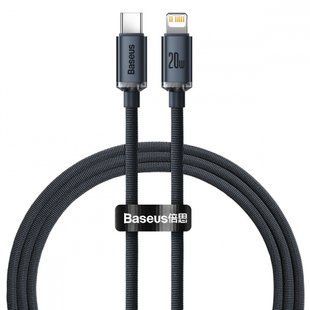 Кабель Baseus Crystal Shine Series 20W Type-C / Lightning 1.2m Black (CAJY000201)