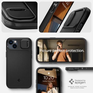 Чохол до моб. телефона Spigen iPhone 14 Optik Armor MagFit Black (ACS05070)