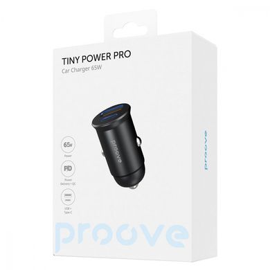 Автомобільний зарядний пристрій Proove Tiny Power Pro 65W Black (ACTP65110001)