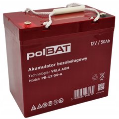 Батарея до ДБЖ polBAT AGM 12V-50Ah (PB-12-50-A)