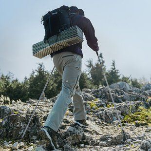 Трекінгова палиця Naturehike CNK2450DS016, 110 см, фіолетова
