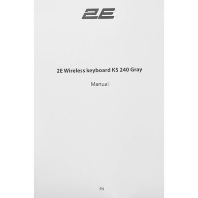 Клавіатура 2E KS240 Wireless/Bluetooth Grey (2E-KS240WG)