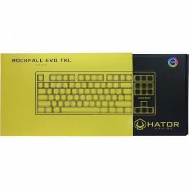 Клавіатура Hator Rockfall EVO TKL Optical Black (HTK-630)