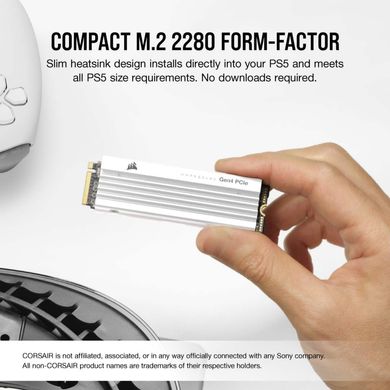 Накопичувач SSD M.2 2280 2TB MP600PRO LPX Corsair (CSSD-F2000GBMP600PLPW)