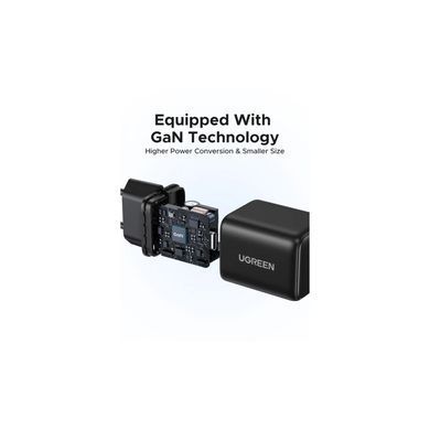 Зарядний пристрій UGREEN USB-C PD20W GaN X512 black (55553)
